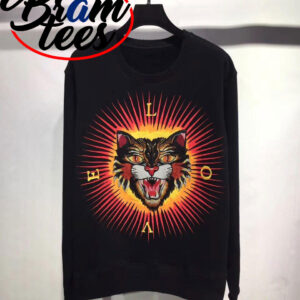 sweatshirt angry cat sun tiger love sweatshirt