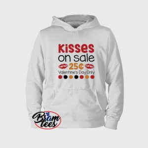 Hoodies valentine day kisses on sale