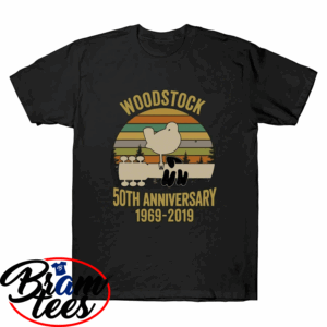 Tshirt Woodstock 50Th Anniversary 1969-2019 Music Vintage