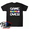 Tshirt Pixel Pacman Ghost Game Over 80S Funny Video Game Vintage