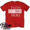 Tshirt Red Faith No More Logo Official Tee Cool David Star